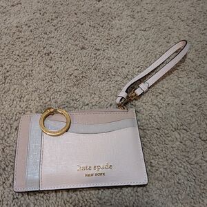 Kate Spade Cream Wristlet with Gold Accents